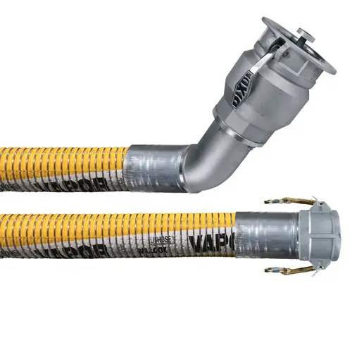 Willcox Composite 4 in. Vapor Recovery Hose Assemblies w/ Part C Female Coupler x 45° Rigid Dixon VR4040CS-AL45 Ends