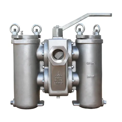 Titan Flow Control DS596C0200 2 in. Duplex Basket Strainer, NPT Threaded, Carbon Steel - ASME Class 150