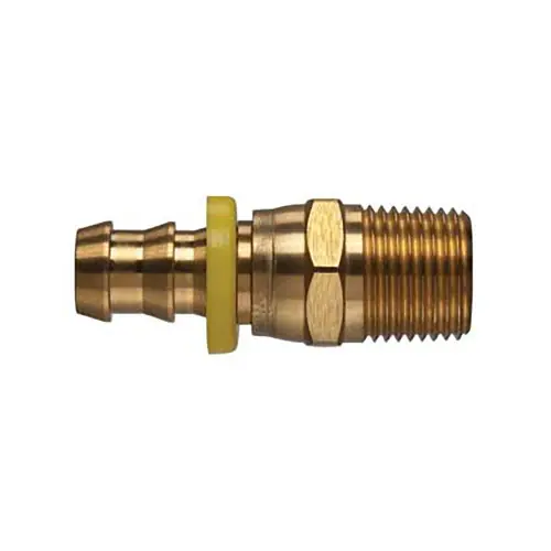 Kuriyama 1/4 in. x 1/4 in. Male NPTF Swivel Brass Push-on Fitting