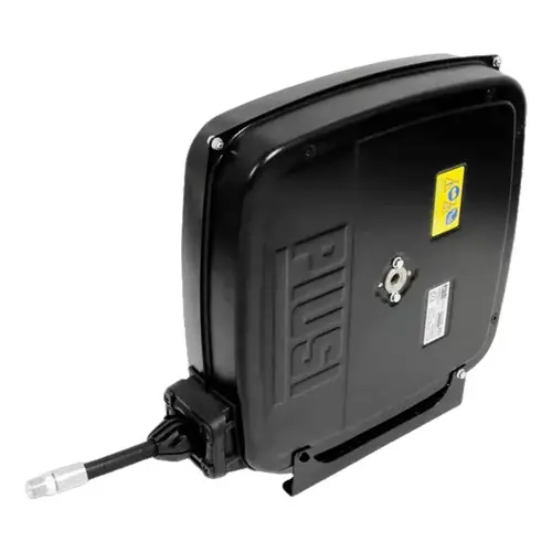 PIUSI HC401238N0 Grease Hose Reel, Spring Rewind, Closed w/ Hose 3/8 in. x 40 ft.