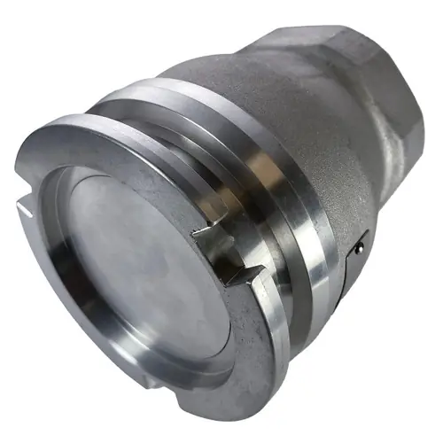 JME L1601152 2 in. Female NPT Stainless Steel Dry Disconnect Adapter - Tank Unit