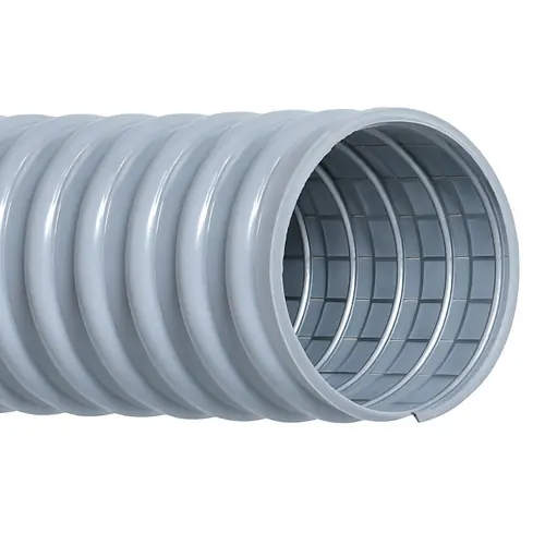 Hi-Tech Duravent Super Vac-U-Flex 2 1/2 in. x 50 ft. Duct Hose, Grey - Hose Only