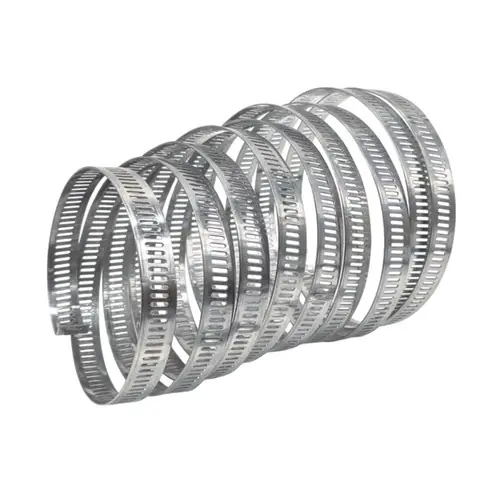 Mikalor Clamps LLC 03035101 8 mm Wide AISI 430 Stainless Steel Adapflex Perforated W2 3 m Endless Band and 8 Housing Blister Kit - Qty 100