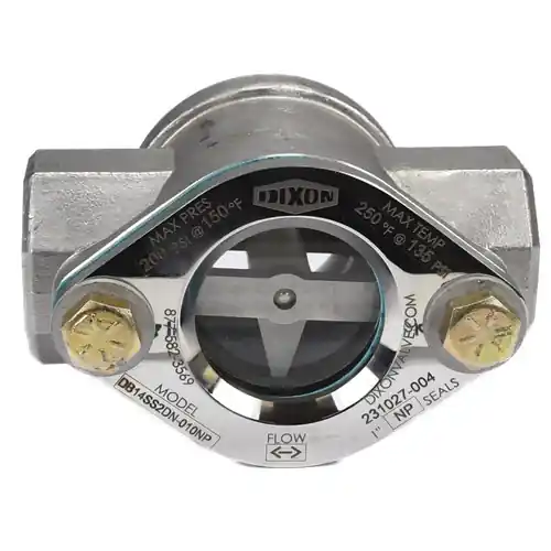 Dixon Series 15 Sight Flow Indicator 3/4 in. NPT FKM Seal Ryton Flapper