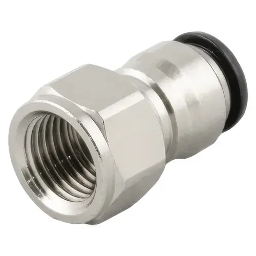 AIGNEP 50030N-8-1/4, 8 mm Push-To-Connect x 1/4 in. Straight Female Fitting, BSPP