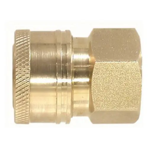 Midland Industries 86036 3/8 in. FPT Brass Quick Disconnect Straight Coupler