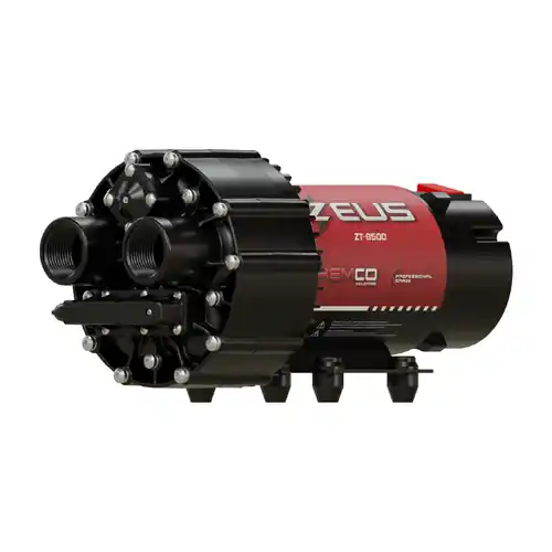 Remco Professional Grade Zeus Series, 14 GPM, Bypass Setting, 12 VDC Bulk Transfer Pump w/ 1 in. FNPT Ports (Pump Only)