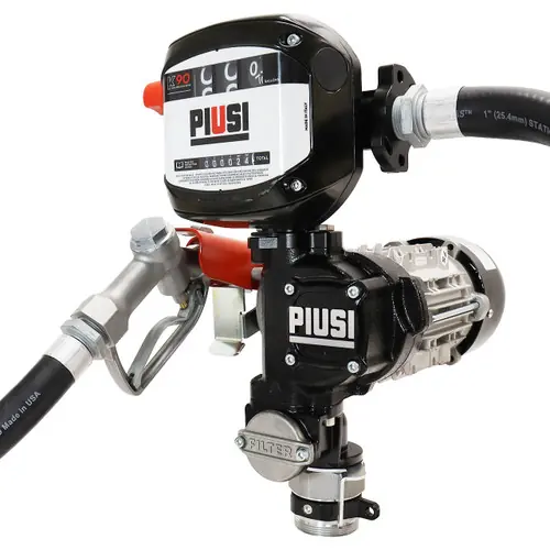 PIUSI Panther EX 72 120V AC Fluid Transfer Pump w/ K90 Meter & 1 in.  Manual Nozzle - 18 ft., 20 GPM