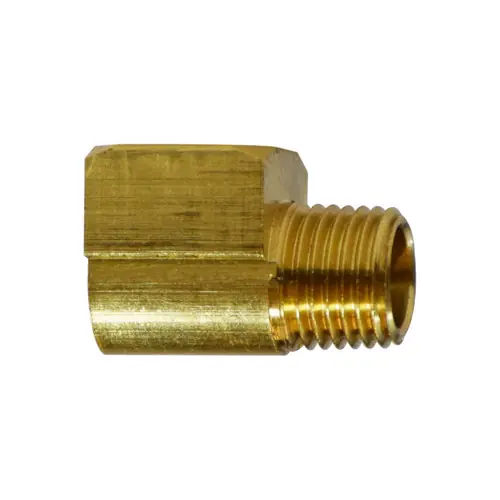 Midland Industries 28159S Brass 90° Barstock Short Pattern Street Elbow, 1/2 in. FNPT x 1/2 in. MNPT