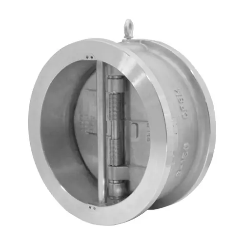 Titan Flow Control CV42SSV0250 2 1/2 in. Stainless Steel Dual Disc Wafer Type Check Valve w/ Viton Seat & SS Disc - ASME Class 150