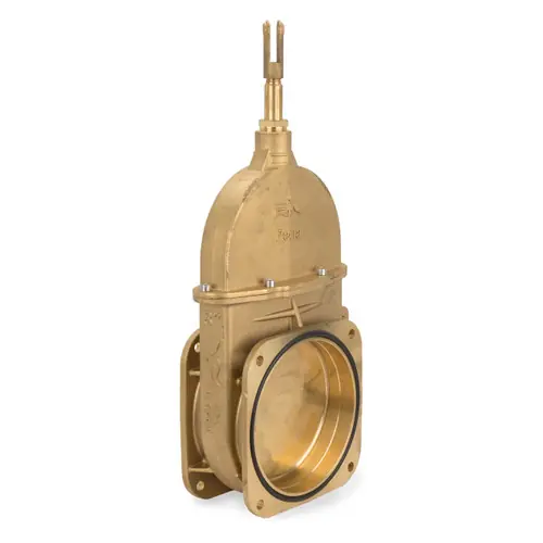 RIV Perla 4 in. Brass Piston Valve Flange X Flange 45 PSI