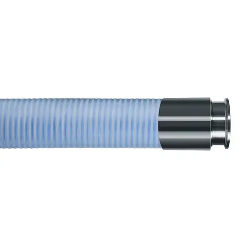 Kanaflex flexFOOD Milk 212 1 1/2 in. Milk Hose w/ Tri-Clamp Ends