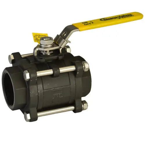 Chicago Valves 3446R4SW025 2 1/2 in. Carbon Steel Ball Valve - Socket Weld, 800 PSI