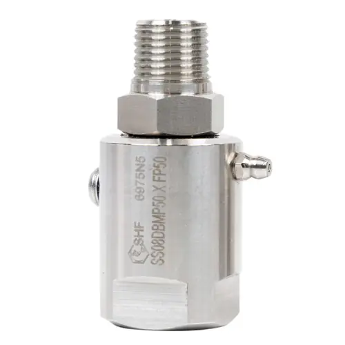 SHF SHF9SS08DBMP50XFP50 1/2 in. Male/Female 304 Stainless Steel 90° Pipe Live Swivel