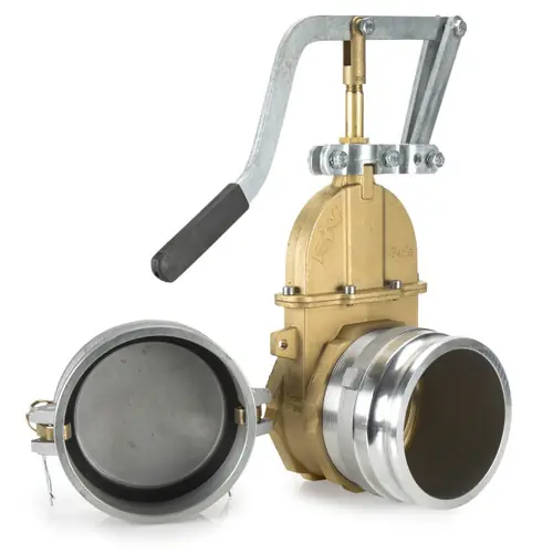 RIV Perla 6 in. FNPT Brass Piston Gate Valve Combo - 150 PSI