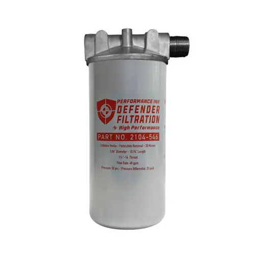 Performance Ink 1 in. High Flow Diesel Transfer Pump Filter Kit - 30 Micron - 40 GPM
