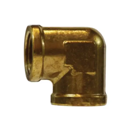 Midland Industries 28011 Brass 90° Female Forged Elbow, 3/8 in. FNPT x 3/8 in. FNPT