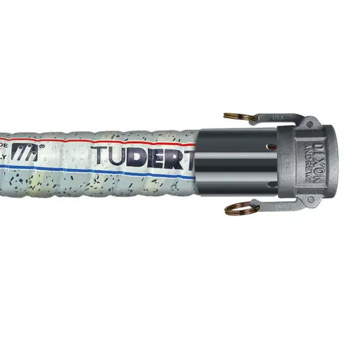 Tudertechnica Glidetech® PTFE Biotech 3/4 in. Chemical Suction & Delivery Hose Assemblies 150 PSI w/ Stainless Steel Female Coupler Ends