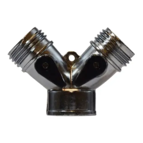 Midland Industries 30626 Wye Connector w/ Two Levers, 3/4 in., FGH x 3/4 in. MGH, Zinc