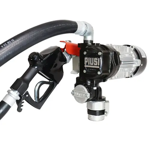 PIUSI Panther EX 56 Fuel Transfer Pump w/ 1 in. Automatic Nozzle - 18 ft., 16 GPM, 120V AC