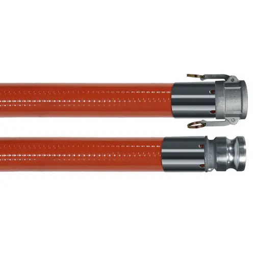 Kuriyama ORV 3 in. Oil Resistant PVC Suction Hose Assembly w/ Part C Female Coupler x Part E Male Adapter