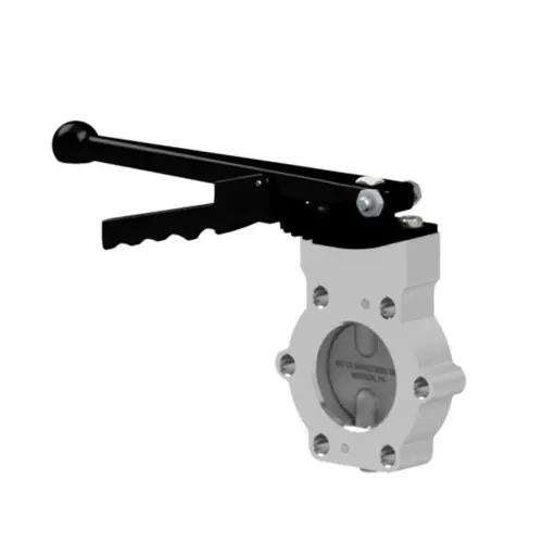 Betts WD Series 2 in. Aluminum Manually Operated TTMA Metering/Locking Wet-R-Dri Butterfly Valve - Black Nitrile Seal