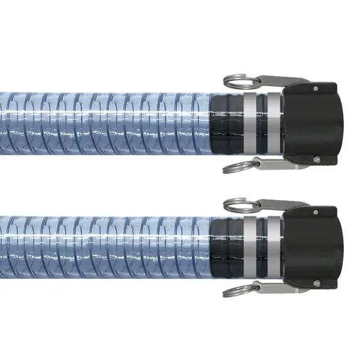 BadgerFlex Poly Spring 1 1/2 in. PVC DEF Hose w/ Part C Female Couplers Ends