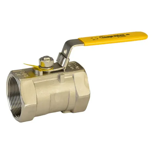 Chicago Valves 1266R004 3/8 in. Stainless Steel Ball Valve - Threaded, 1000 PSI