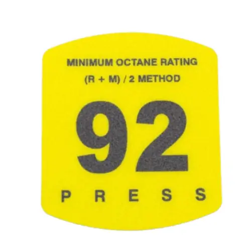 RDM ES500S-92 92 Octane Press to Start Overlay - Gilbarco Encore S