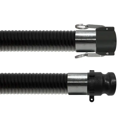 Kanaflex flexCHEM 390 SD 2 in. Heavy Duty EPDM Chemical Hose w/ Polypropylene Female Coupler x Male Adapter Ends
