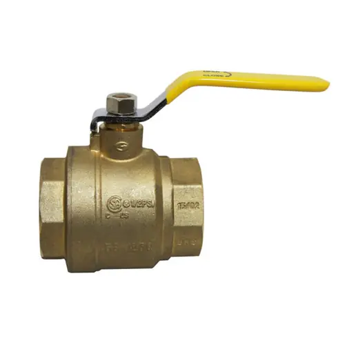 Chandler Equipment 1037-0150 1 1/2 in. Full Port Gladiator Brass Ball Valve, FNPT X FNPT