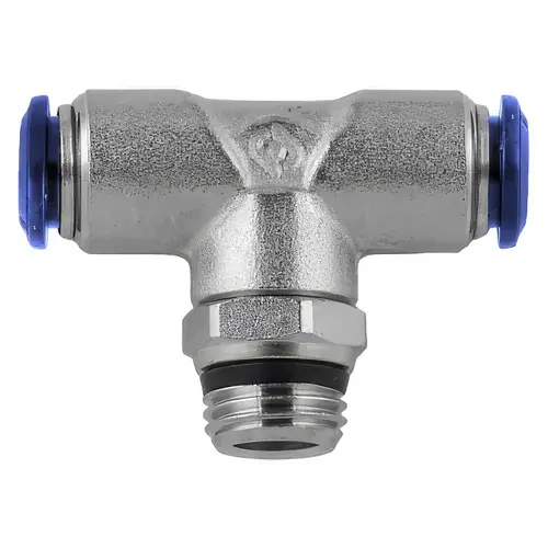 AIGNEP 87211-02-02, 1/8 in. Push-To-Connect Tube x 1/8 in. Swift-Fit Universal Thread Swivel Branch Tee - Pack of 10