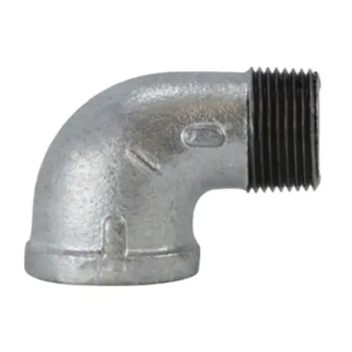 Midland Industries 64165 90° Street Elbow, Galvanized, 1 in. MPT x 1 in. FPT, 150 PSI