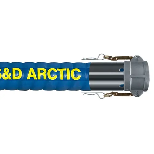 Kuriyama 2 in. Corrugated Arctic Petroleum Transfer Hose Assemblies w/ Aluminum Part C Female Couplers