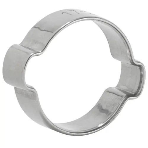 Mikalor Clamps LLC 23012108 5-7 mm Stainless Steel W4 AISI 304 Two Ear Clip - Box Qty 2,000