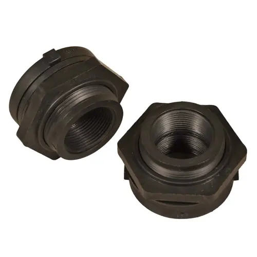 UltraTech 1117 1.25 in. Bulkhead Fittings (Set of 2) for Modular IBC Spill Pallets