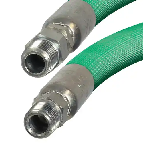 Kuriyama Kuri Tec A1687 3/8 in. 800 PSI PVC/Polyurethane Blend Reinforced Spray Hose Assemblies w/ Rigid Male NPTF x Swivel Male NPTF Ends