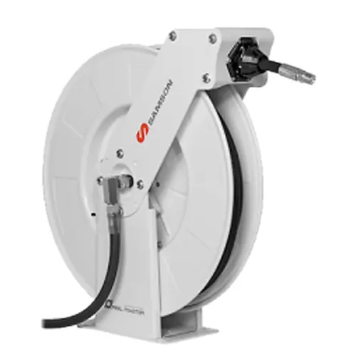 Samson 504250 Medium Pressure Double Pedestal Hose Reel 1/2 in. MNPT x 50 ft. Hose