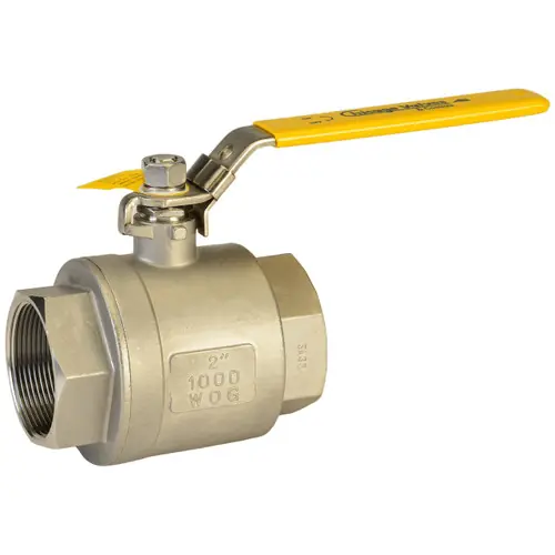 Chicago Valves N2066R025 2 1/2 in. Stainless Steel Ball Valve - Threaded, 1000 PSI - Full Port