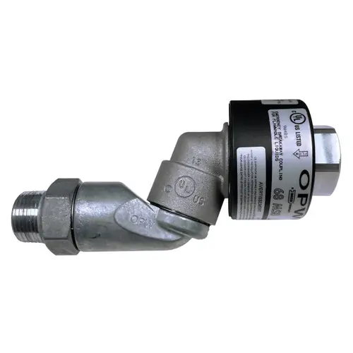 OPW 68EZSB-7575 3/4 in. NPT Aluminum Reconnectable Swivel Breakaway - 50 PSI, 360 Degree Rotation