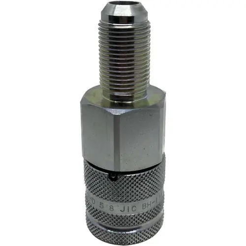 Stucchi A-HD 1/2 in. Carbon Steel Flat Face Coupler 5/8 in. JIC BH, 23.85 GPM