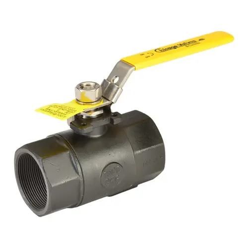 Chicago Valves 2446K005 1/2 in. Carbon Steel Ball Valve - Threaded, 2000 PSI