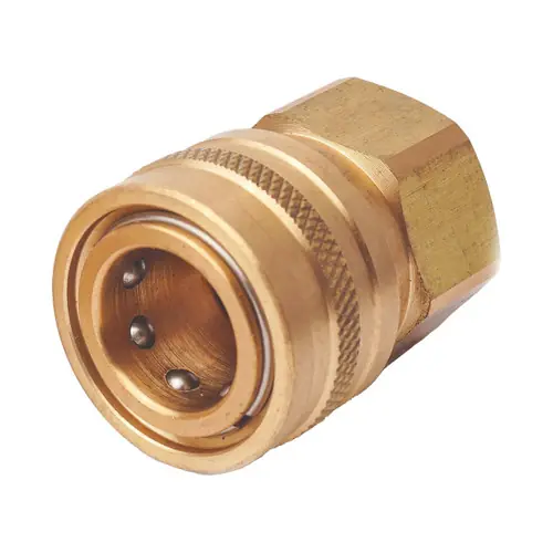 Holmbury HFB10-F-06N 3/8 in. Brass Coupling 3/8 NPTF W/ Nitrile Rubber Seal - Female