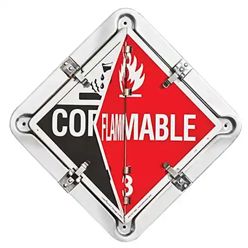 Labelmaster 81SF-3-0017 Flip Placard System for Trailers with 1993 & 1987 Placards