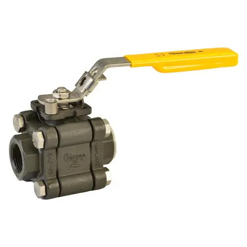 Chicago Valves FS794466MGGSW010 1 in. Carbon Steel Ball Valve - Socket Weld, Class 800, 1920 PSI