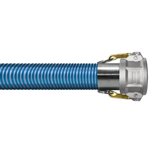 BadgerFlex Blue Water 3 in. Low-Temperature Heavy Duty Suction Hose w/ Female Coupler Ends