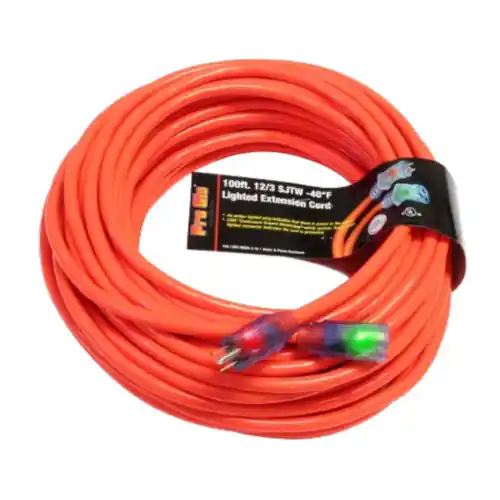 Century Wire and Cable 100 ft. 12/3 SJTW Pro Glo Extension Cord w/ CGM