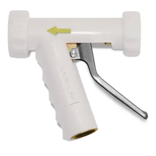 SANI-LAV N8W 3/4 in. GHT Large Heavy Duty Industrial Spray Brass Nozzle - White