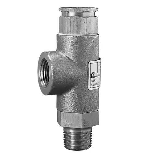 Kunkle SS Pressure Relief Valve 1/2 in. FNPT Inlet x 1/2 in. FNPT Outlet, 100 PSI, 6.9 GPM