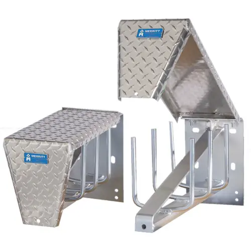 Merritt 234-1 24 in. Frame Mount Tire Chain Carrier w/ Removable Lid